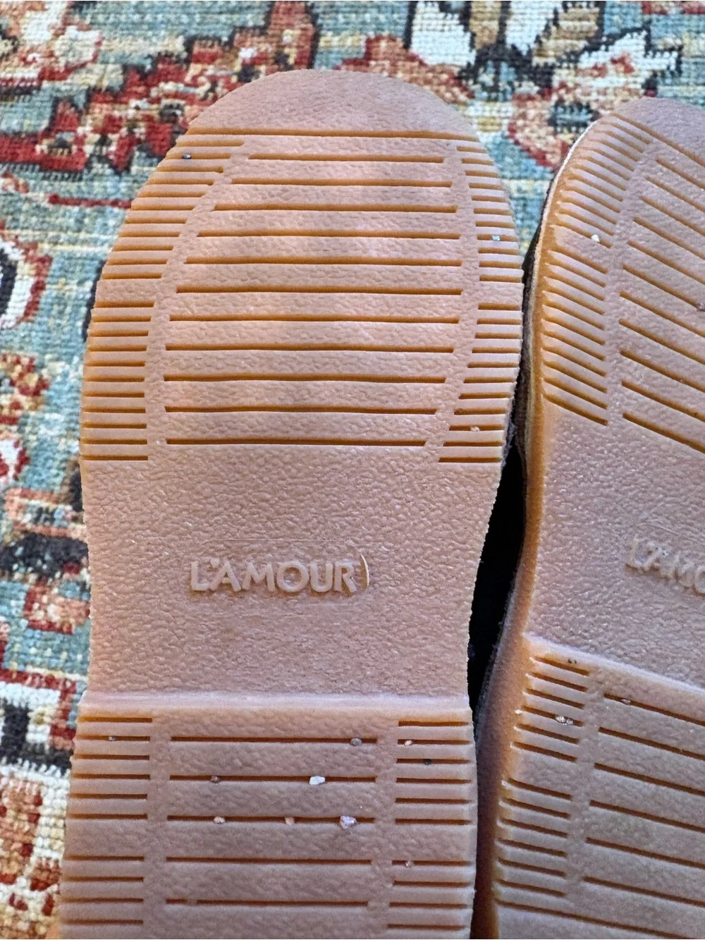 L'Amour | Brown Leather Lace-Up Shoes | 8